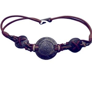VINTAGE‎ MEDALLION Statement BELT boho tribal hippie festival